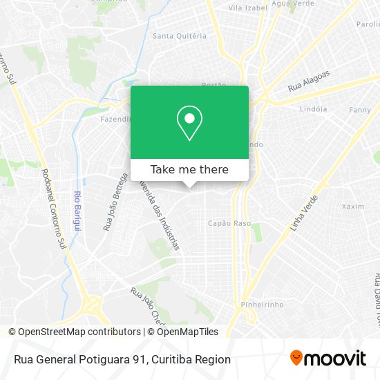 Rua General Potiguara 91 map