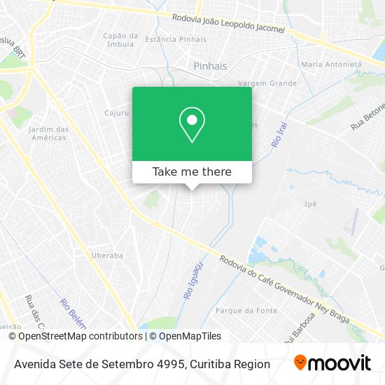 Mapa Avenida Sete de Setembro 4995