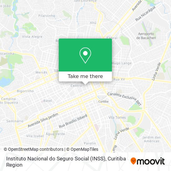 Instituto Nacional do Seguro Social (INSS) map