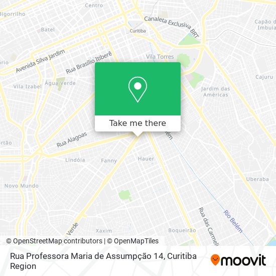 Mapa Rua Professora Maria de Assumpção 14