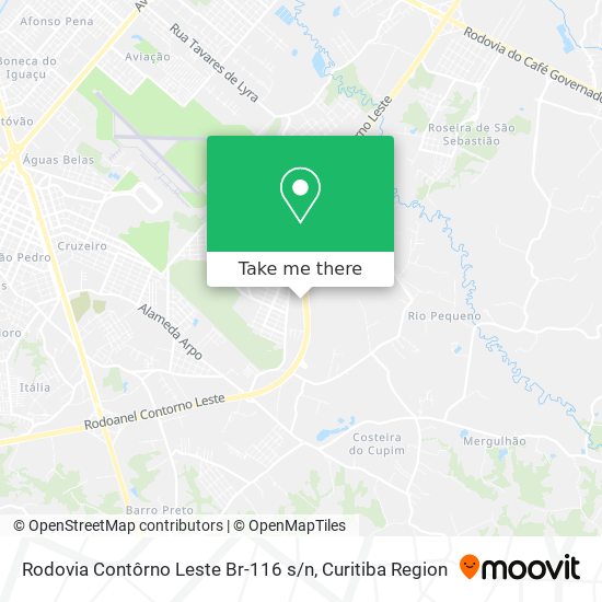 Rodovia Contôrno Leste Br-116 s / n map