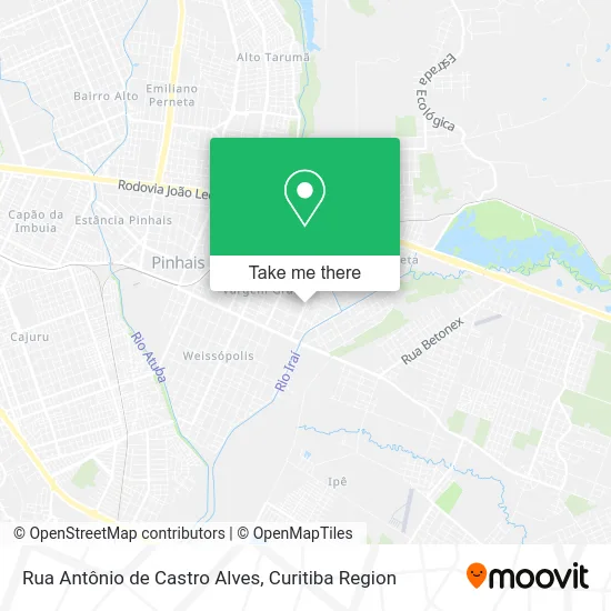 Rua Antônio de Castro Alves map