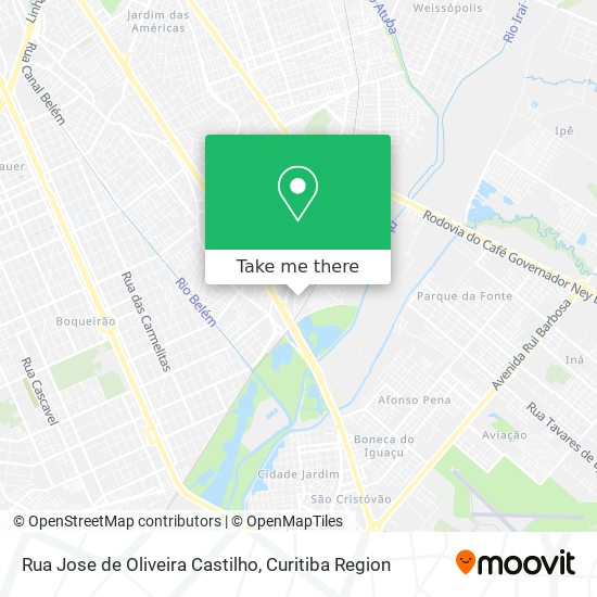 Rua Jose de Oliveira Castilho map