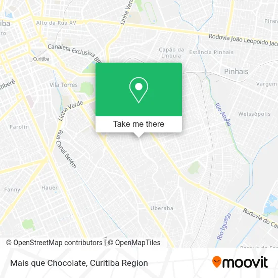Mais que Chocolate map