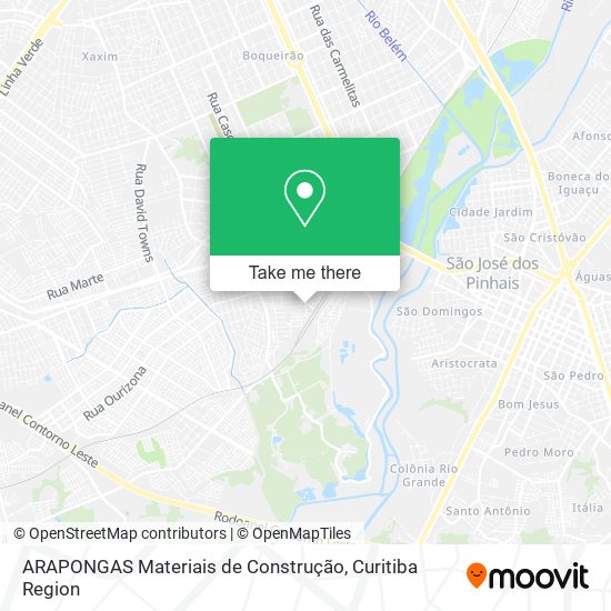 ARAPONGAS Materiais de Construção map