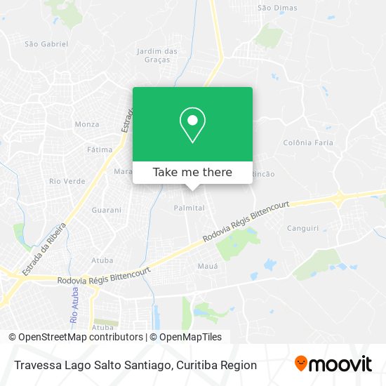 Travessa Lago Salto Santiago map