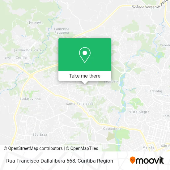 Rua Francisco Dallalibera 668 map