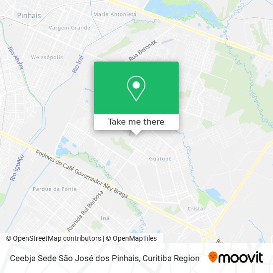 Ceebja Sede São José dos Pinhais map