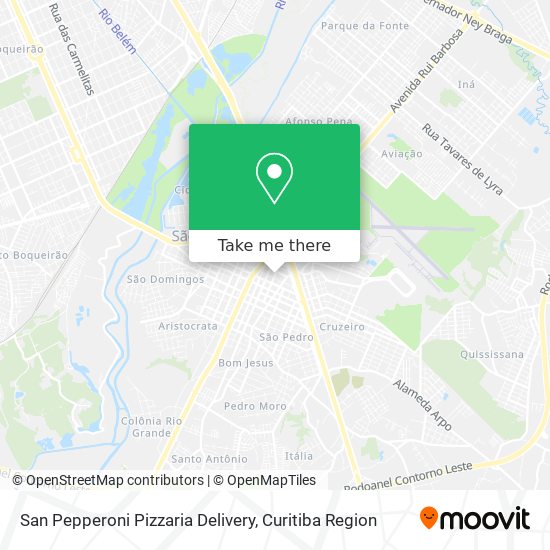 San Pepperoni Pizzaria Delivery map