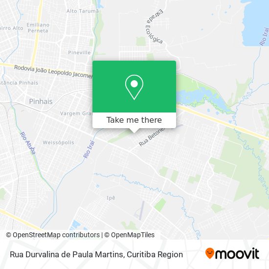 Rua Durvalina de Paula Martins map