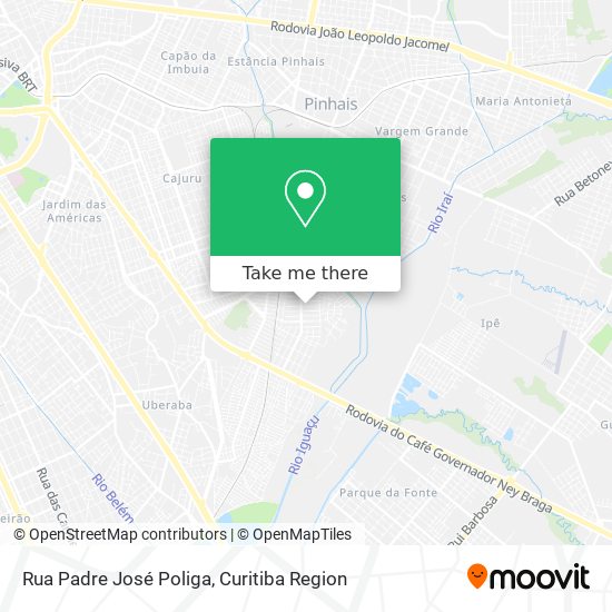 Mapa Rua Padre José Poliga