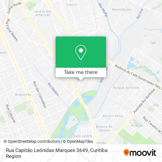 Rua Capitão Leônidas Marques 3649 map