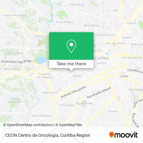 Mapa CEON Centro de Oncologia