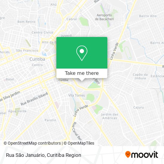 Mapa Rua São Januário