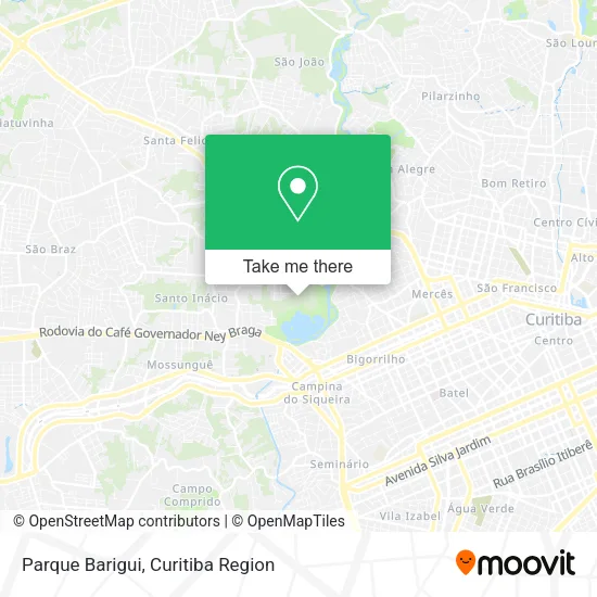 Mapa Parque Barigui