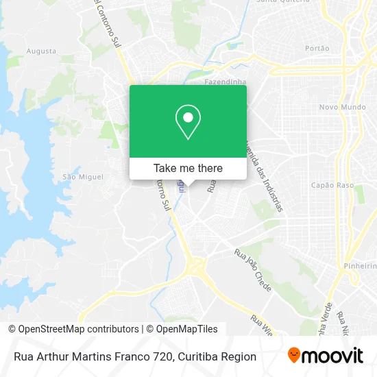 Rua Arthur Martins Franco 720 map