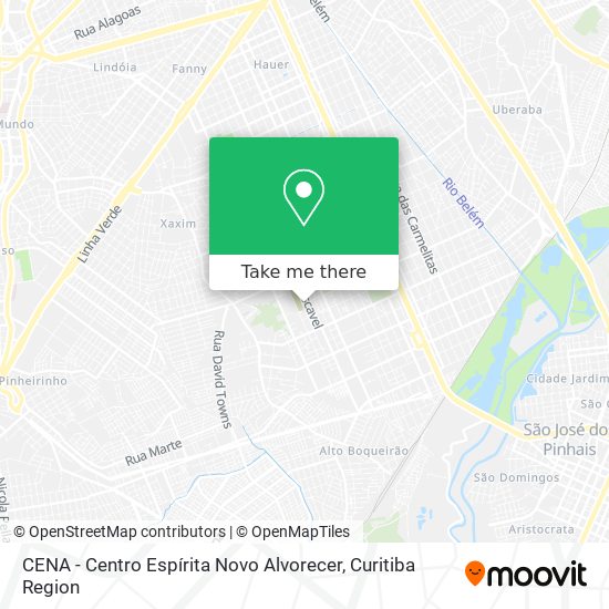 Mapa CENA - Centro Espírita Novo Alvorecer