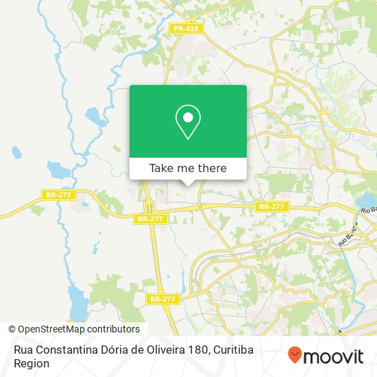 Mapa Rua Constantina Dória de Oliveira 180