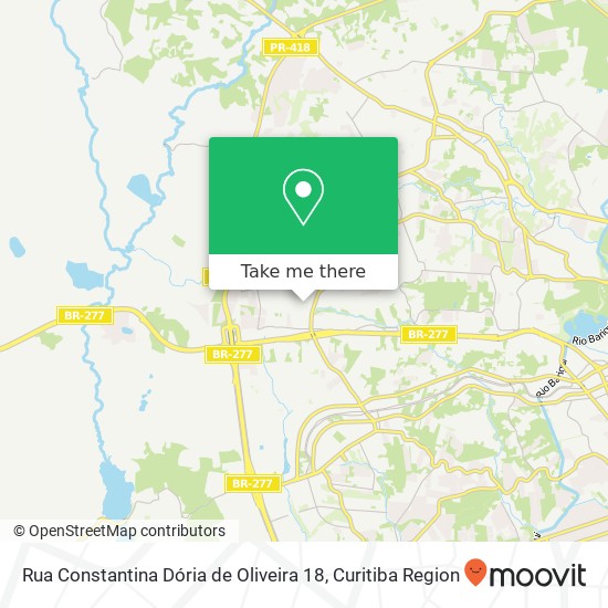 Mapa Rua Constantina Dória de Oliveira 18