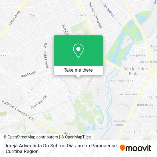 Igreja Adventista Do Setimo Dia Jardim Paranaense map