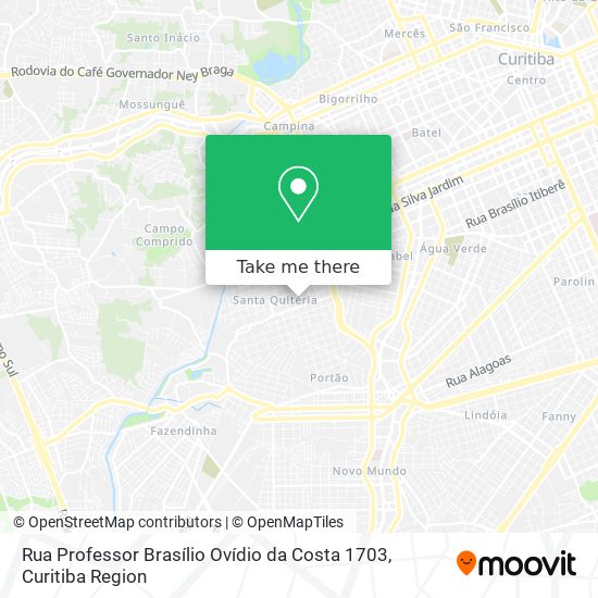 Rua Professor Brasílio Ovídio da Costa 1703 map