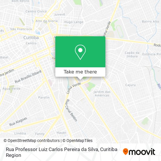 Rua Professor Luiz Carlos Pereira da Silva map