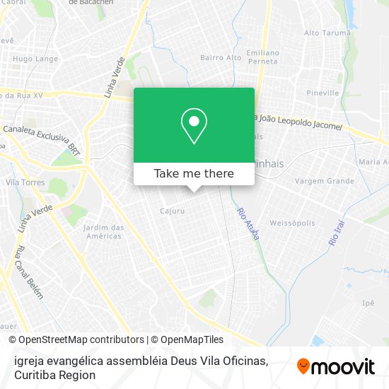 igreja evangélica assembléia Deus Vila Oficinas map