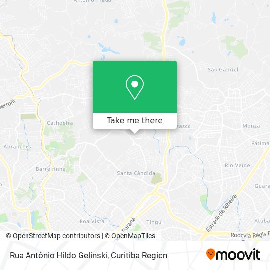 Rua Antônio Hildo Gelinski map