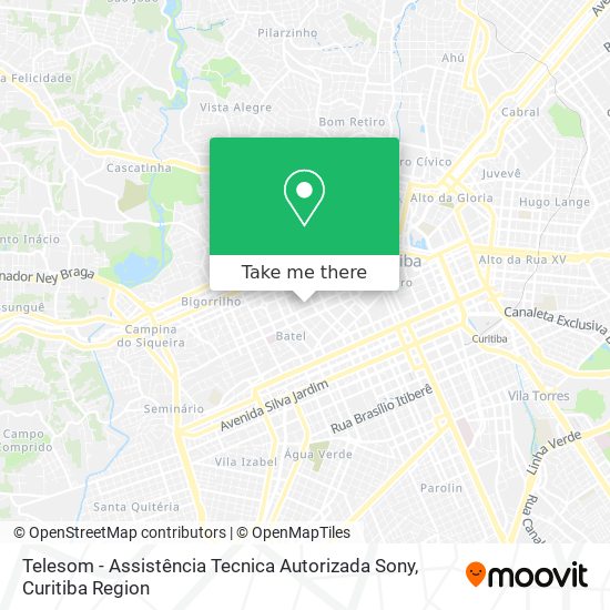 Mapa Telesom - Assistência Tecnica Autorizada Sony