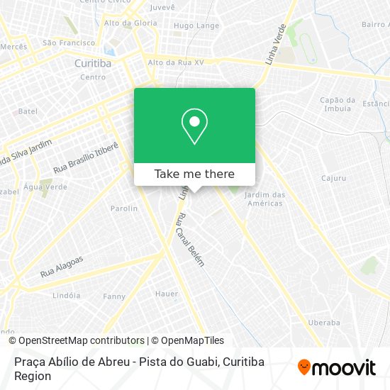 Praça Abílio de Abreu - Pista do Guabi map