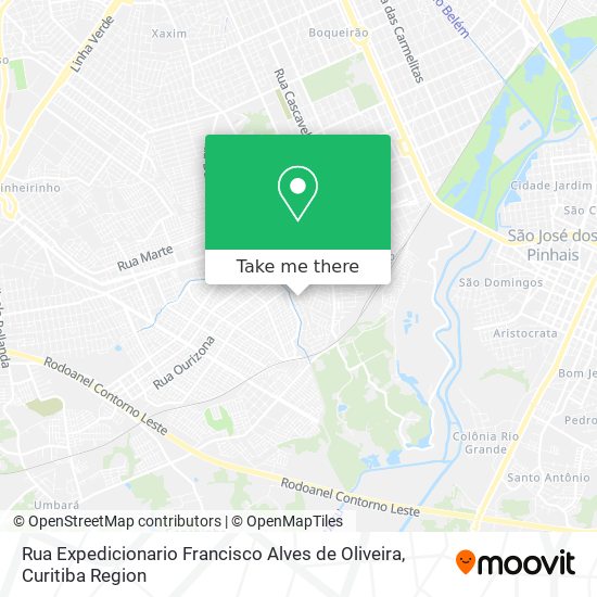 Rua Expedicionario Francisco Alves de Oliveira map