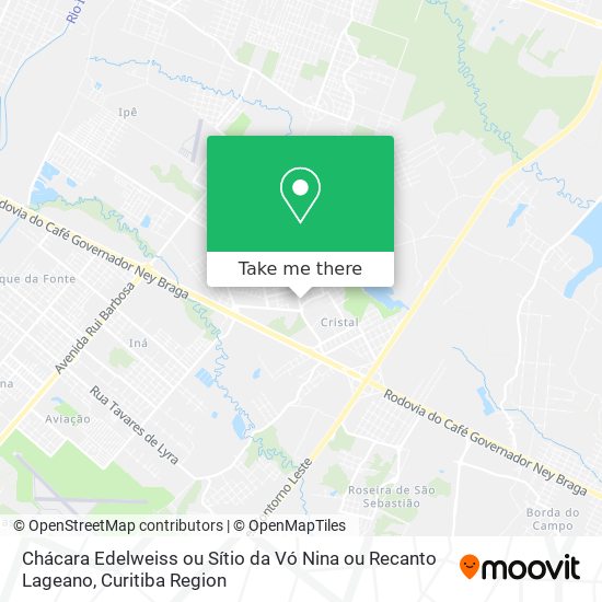 Chácara Edelweiss ou Sítio da Vó Nina ou Recanto Lageano map