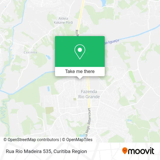 Rua Rio Madeira 535 map