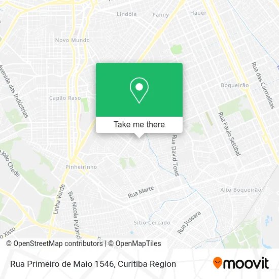 Rua Primeiro de Maio 1546 map