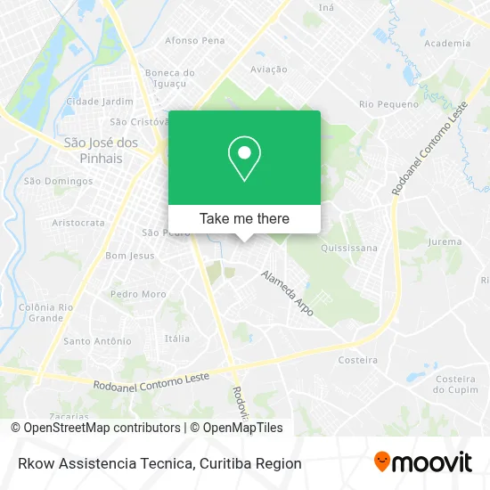 Rkow Assistencia Tecnica map