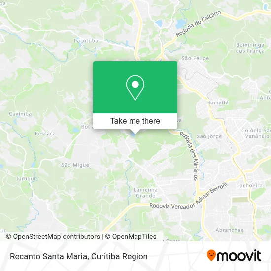 Recanto Santa Maria map