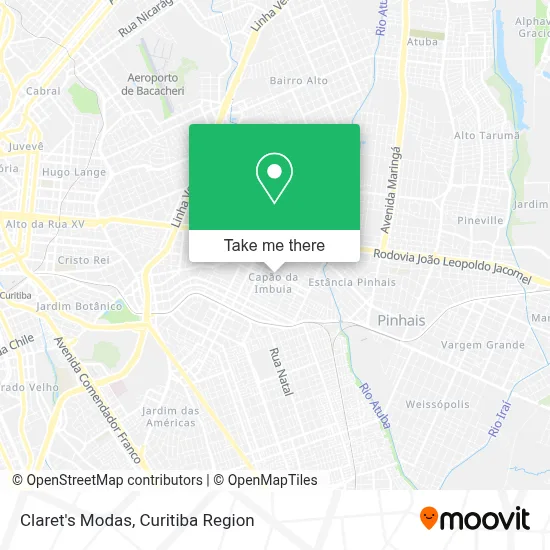 Claret's Modas map