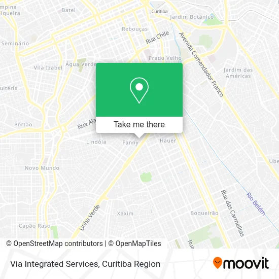 Via Integrated Services map