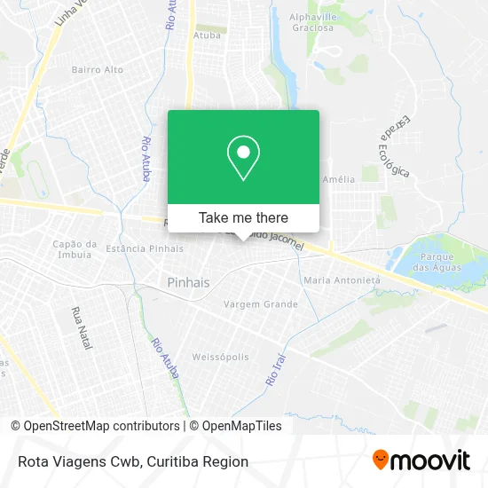 Rota Viagens Cwb map