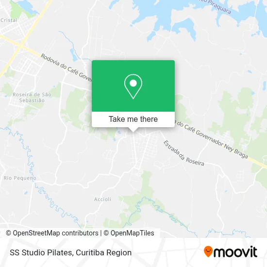 SS Studio Pilates map