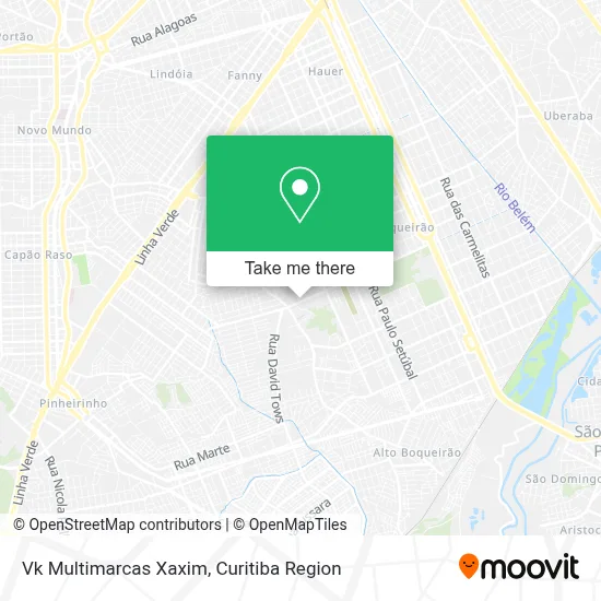 Vk Multimarcas Xaxim map