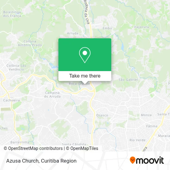 Azusa Church map