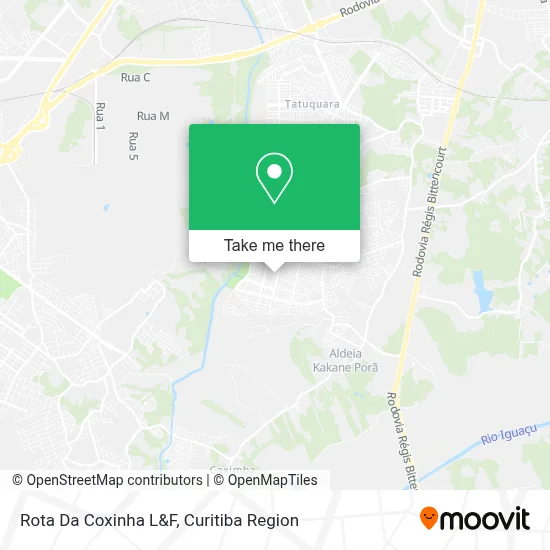 Rota Da Coxinha L&F map