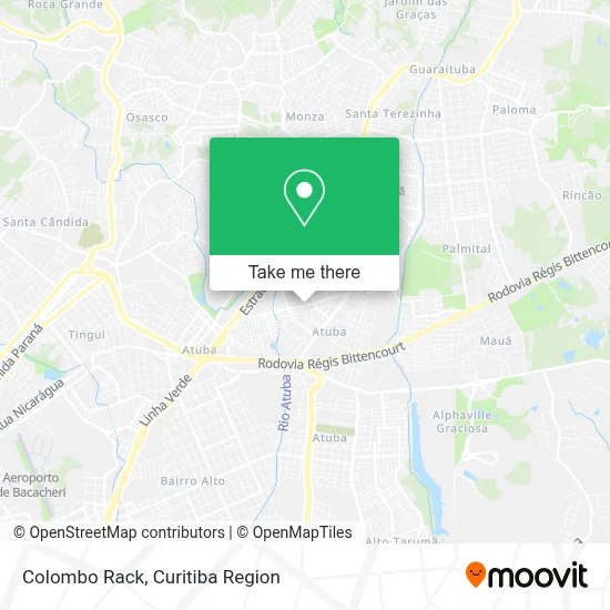 Colombo Rack map