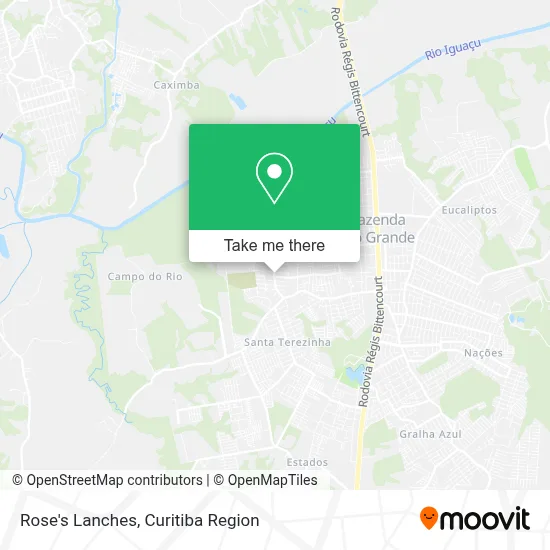 Rose's Lanches map