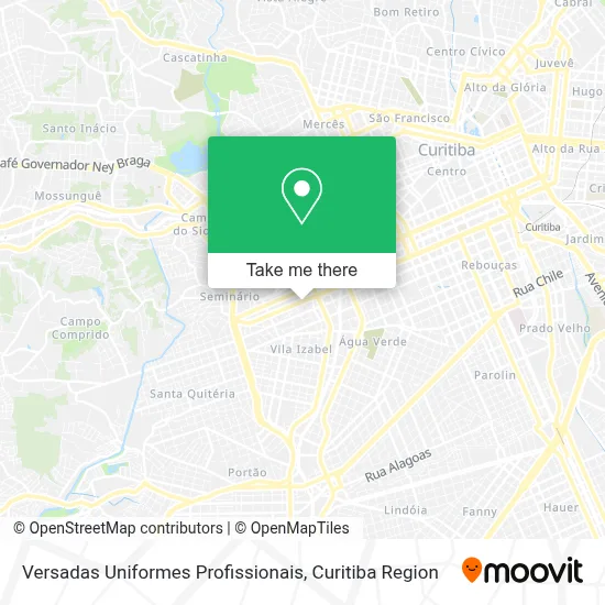 Versadas Uniformes Profissionais map