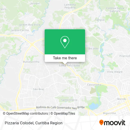 Pizzaria Colodel map