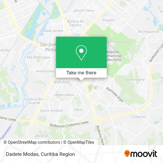 Dadete Modas map