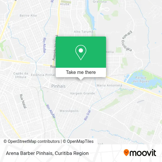 Arena Barber Pinhais map