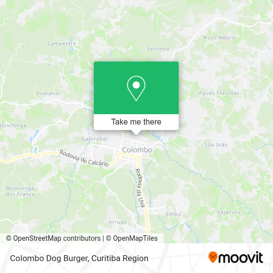 Colombo Dog Burger map